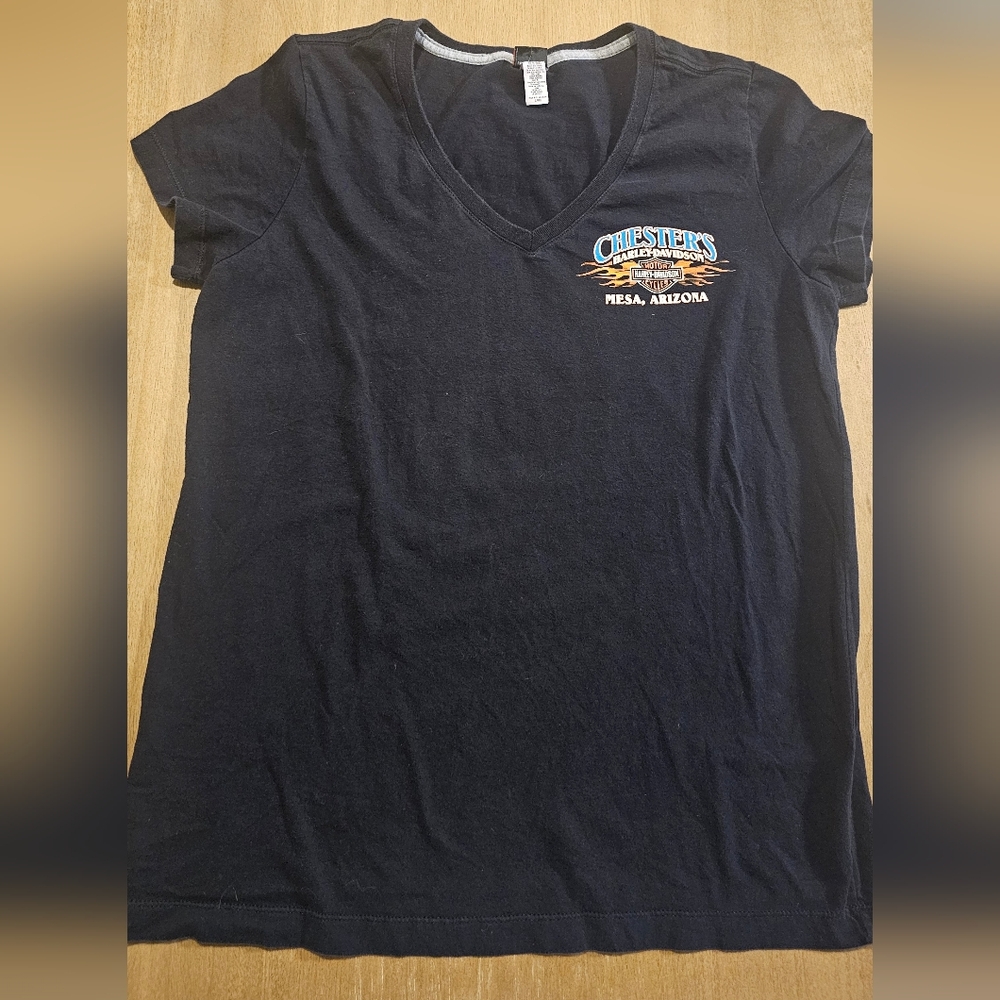 *Vintage* Harley Davidson V-Neck T Shirt Size L Mesa, AZ